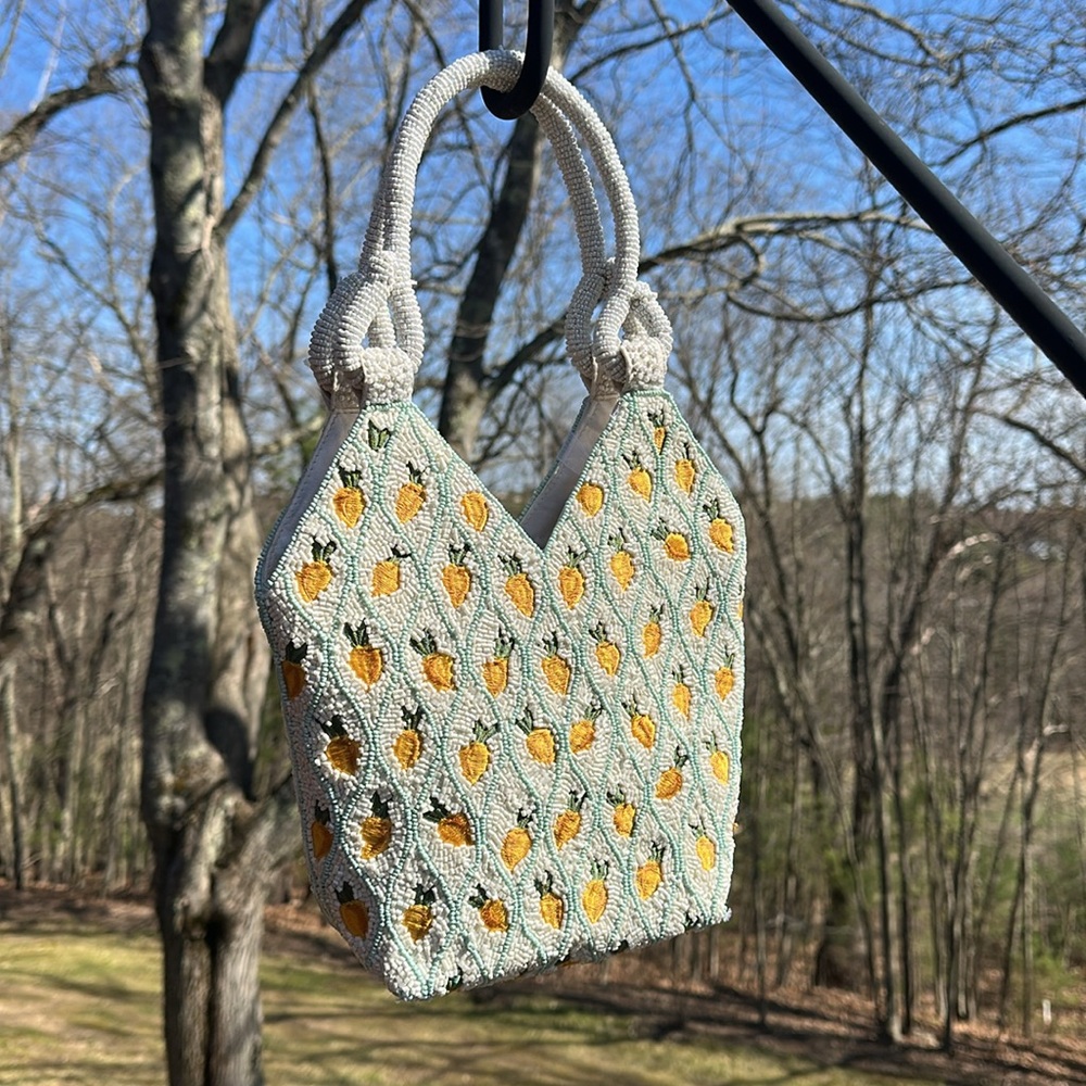 NWT Viral lemon beaded bag - Picture 6 of 13